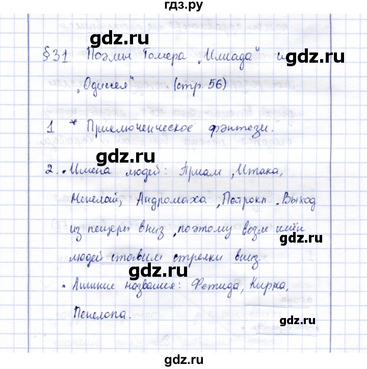 ГДЗ по истории 5 класс Уколова рабочая тетрадь  параграф - 31, Решебник №1