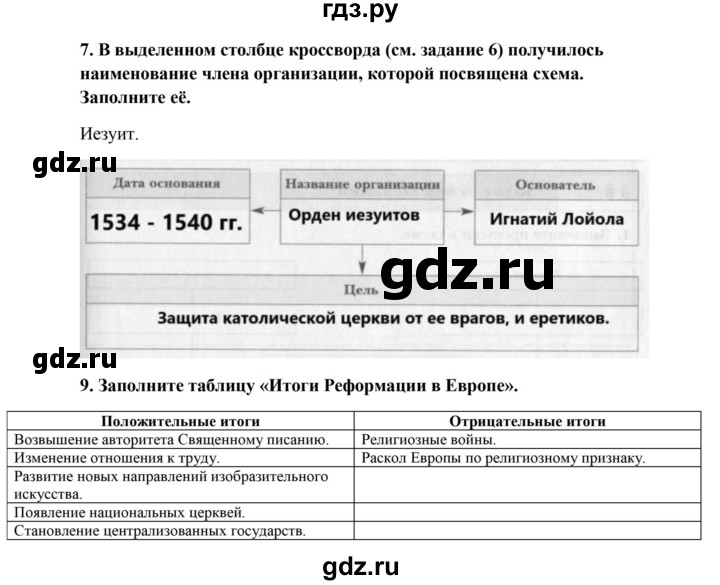 ГДЗ по истории 7 класс Баранов рабочая тетрадь Всеобщая история (Носков)  страница - 25, Решебник